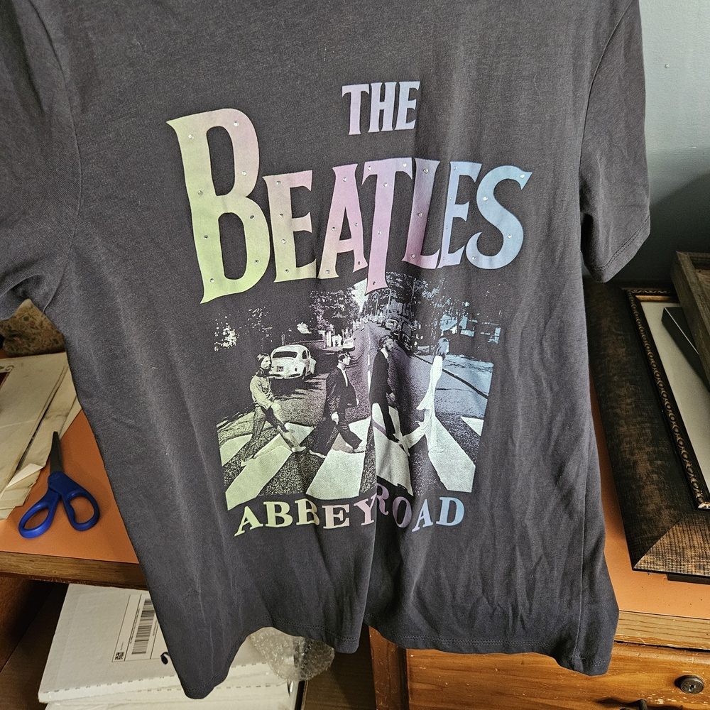 Hybrid Apparel Black Beatles Graphic Tee